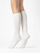 Cute knee socks, braid pattern